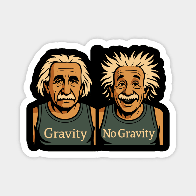 Einstein Gravity / No Gravity Magnet by Designed By Marty