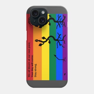 Time to Bloom (Gay Pride [Traditional]) Phone Case