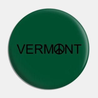 Vermont Peace Sign Pin