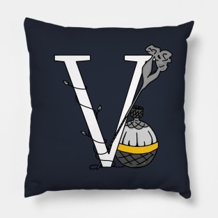V for Villanelle Pillow