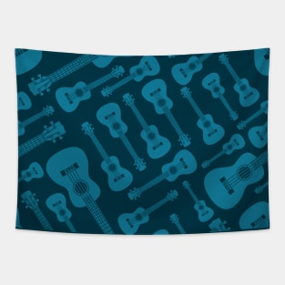 Ukulele Seamless Pattern Tapestry