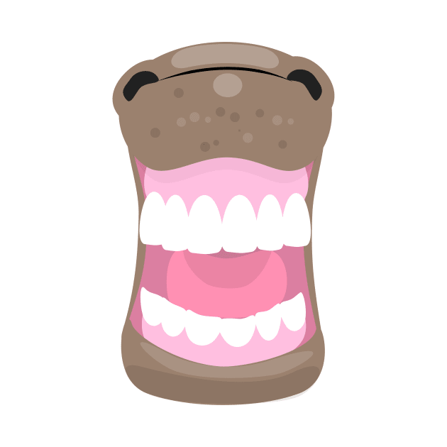 Funny laughing horse mouth cartoon by FrogFactory