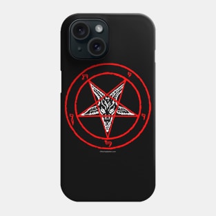 Baphomet - Goat's Head / Pentagram - Satan Wear Phone Case