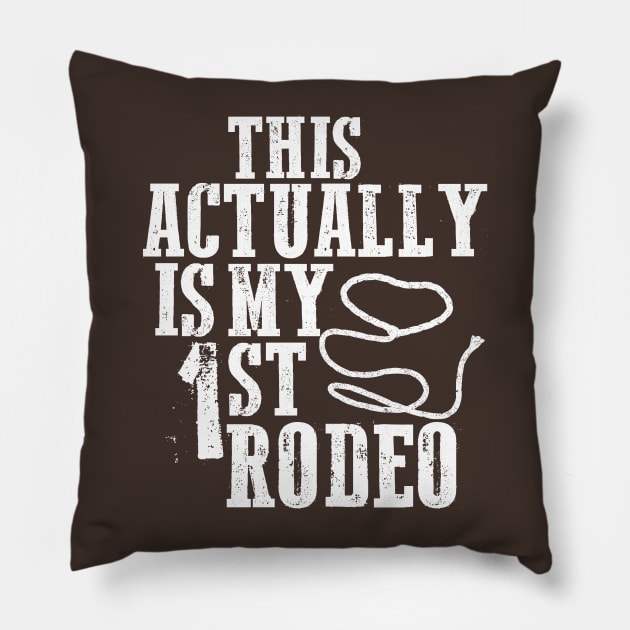 My First Rodeo Pillow by Emoez73