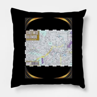 VINTAGE BALTIMORE MAP DESIGN Pillow