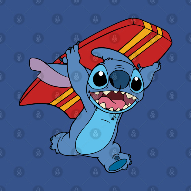 Disover Surfer Stitch - Lilo And Stitch - T-Shirt