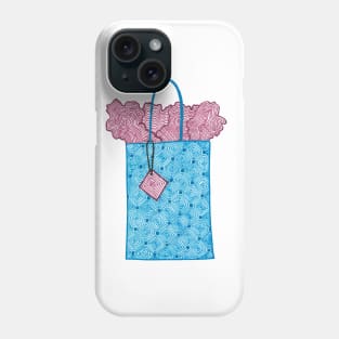 Gift bag (blue and pink) Phone Case