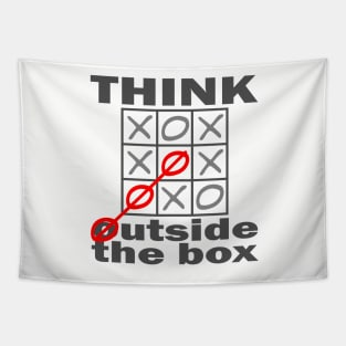 Think Outside the Box Tapestry