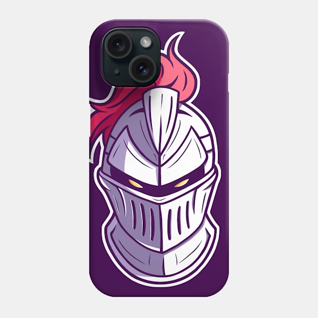 Ghost Knight Helmet Phone Case by Rodillustra