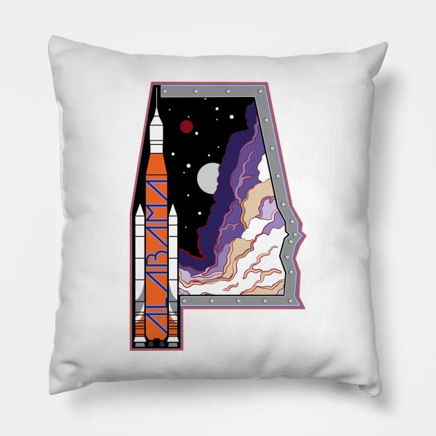 Space by State: Alabama Pillow by photon_illustration