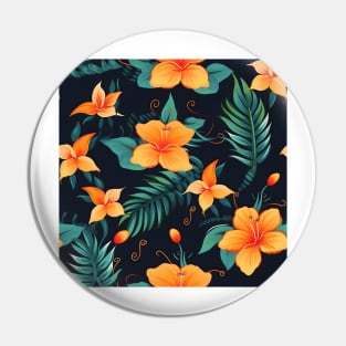 Tropical Flowers Pattern 19 Pin