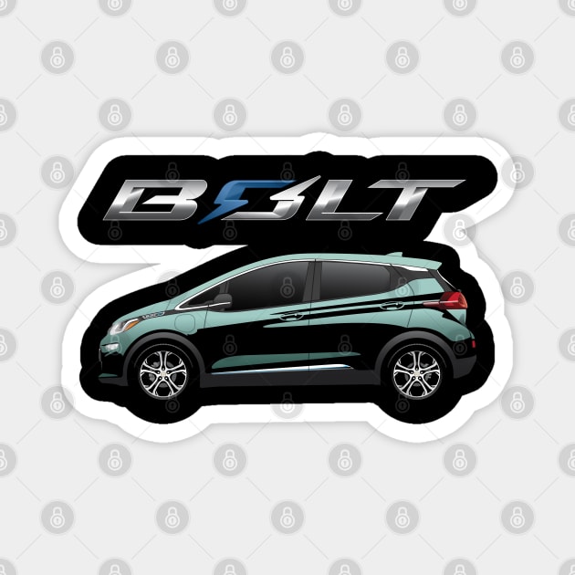 Bolt EV Green Mist Metalic Magnet by BriteDesign