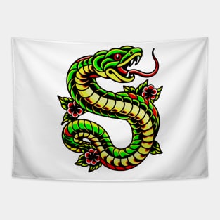 Snake Tattoo Tapestry