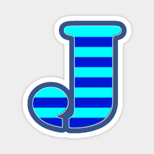 INITIAL J, BLUE Magnet