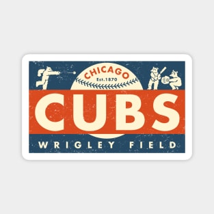 Play Ball! Cubs Baseball Mascot - Chicago Cubs - Magnet