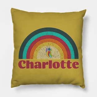 Charlotte- vintage rainbow washed style Pillow