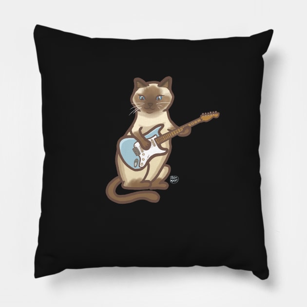 Siamese Cat Commission Pillow by KatiaMart