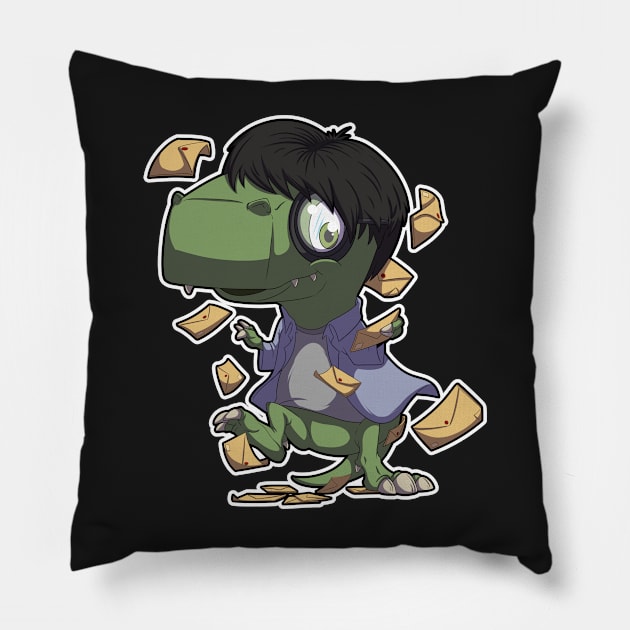 Dino invitation Pillow by DinoTropolis