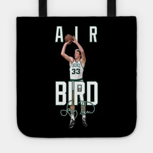 Larry Bird Legend Air Bird Basketball Signature Vintage Retro 80s 90s Bootleg Rap Style Tote