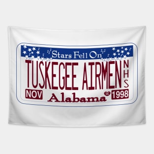 Tuskegee Airmen National Historic Site license plate Tapestry