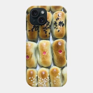 Rows of Chinese moon cake texture background Phone Case