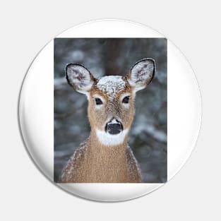 New Winter hat - White-tailed deer Pin