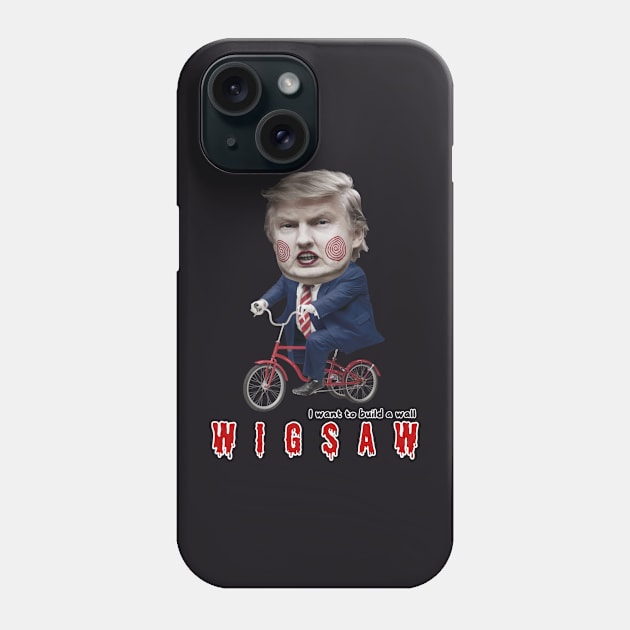 Trump Funny Parody of the Jigsaw - Wigsaw Phone Case by CozyNest