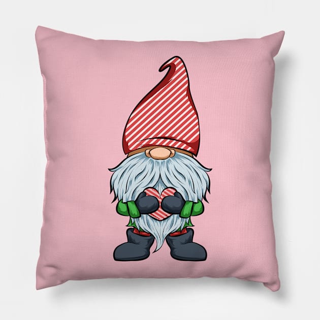 love gnomes for valentine Pillow by the house of parodies