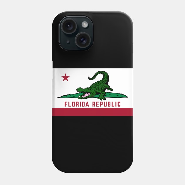 Florida Republic Alligator Phone Case by The Libertarian Frontier 