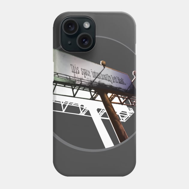 This Space Intentionally Left Blank - GRAY Phone Case by callingtomorrow