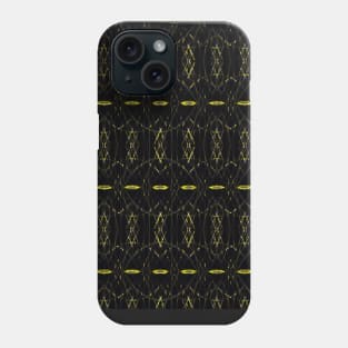 Black & Gold Stitch Pattern Phone Case