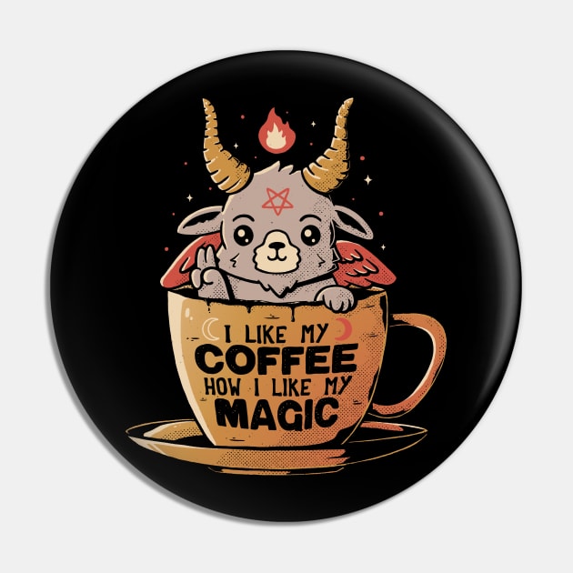 Black Coffee Pin by eduely