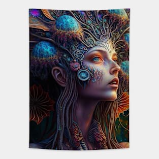 Coral Godess Tapestry