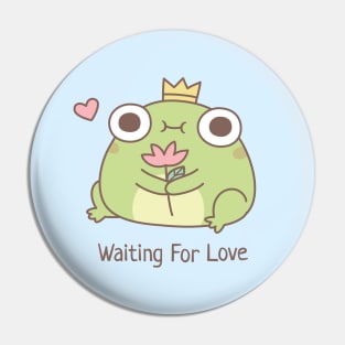 Cute Frog Prince Waiting For Love Pin