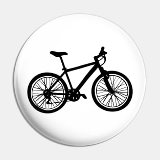 Simple hand drawn doodle of bicycle in black and white Pin