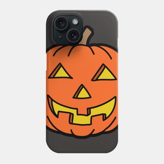 Pumpkin head Phone Case by Cathalo