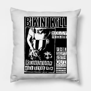 Bikini Kill / Molly McGuire Punk Flyer Pillow