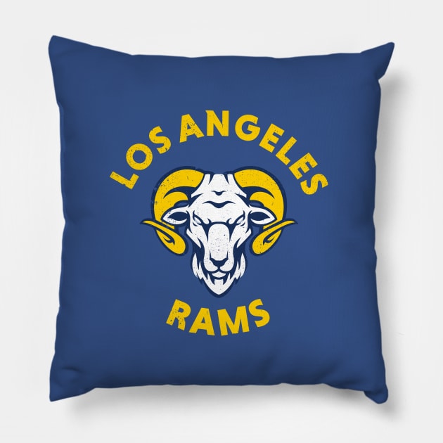 The Rams - LA Pillow by Thermul Bidean