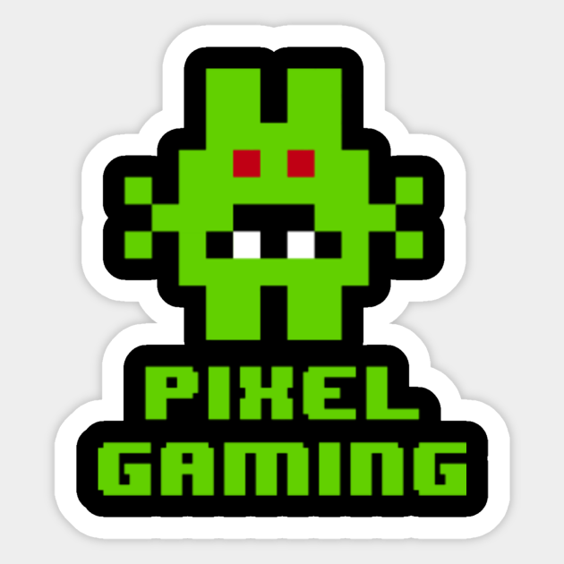 Pixel Gaming Monster Perfect Gift For Gamer Gamer Sticker Teepublic