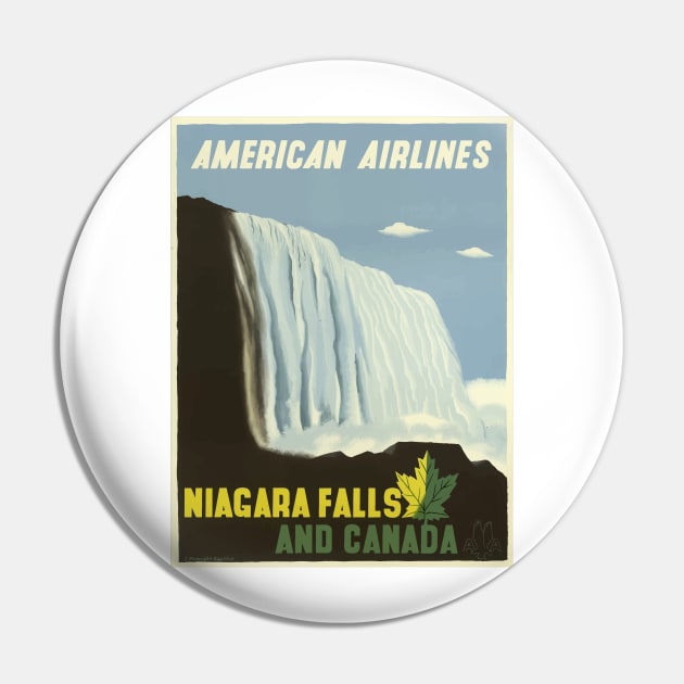 Vintage Poster Niagara Pin by Yaelledark