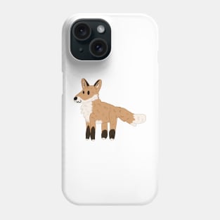 Red Fox Drawn Badly Phone Case