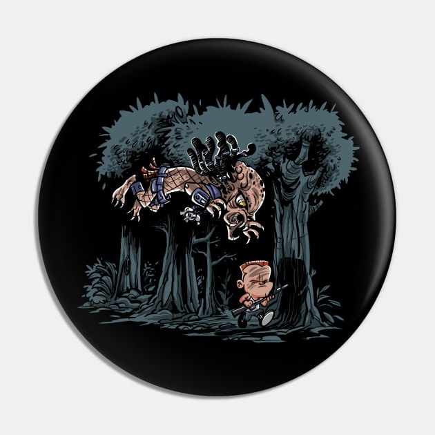 Arnie and Predator Pin by Zascanauta