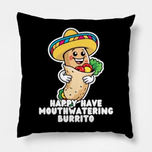 Happy Burrito Time Pillow