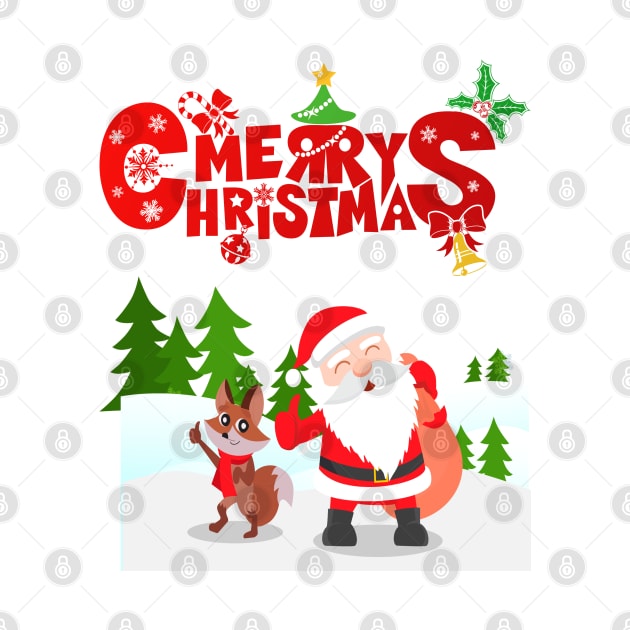 Santa Clause Merry Christmas by Ledos