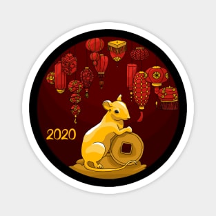 Chinese new year -  Year of the Rat 2020 Magnet