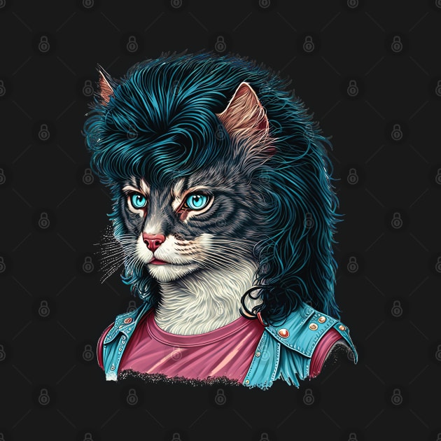 Tabby Cat With Mullet by DankFutura