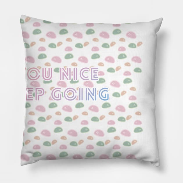 BTS You Nice Keep Going Mochi Pillow by ptc96