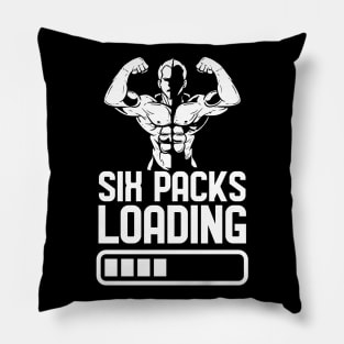 Six Packs Loading - For Gym & Fitness Pillow