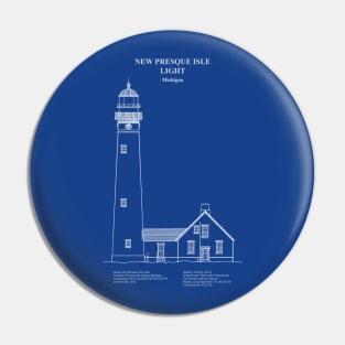 New Presque Isle Light Lighthouse - Michigan - ADpng Pin