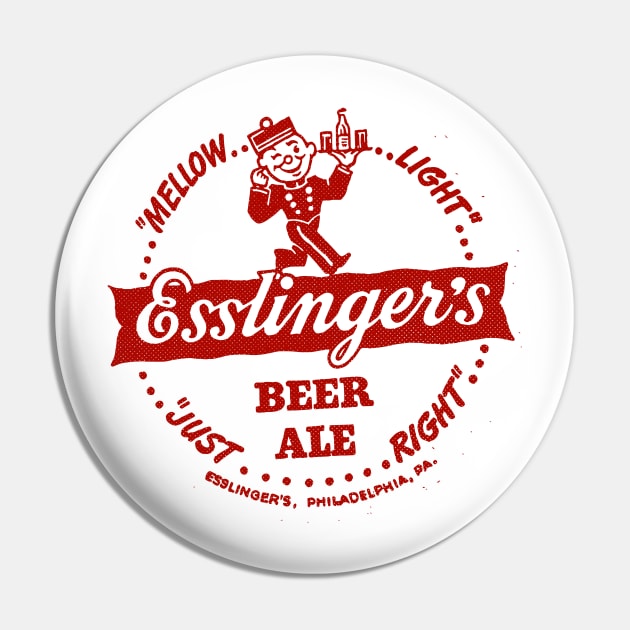Retro Beer - Esslinger's Beer and Ale, Philadelphia PA 1868 Pin by Allegedly